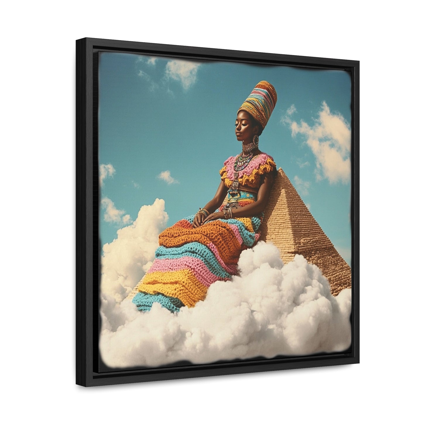 Resting Tall Aziza & Fae Gallery Canvas Wraps Square Frame