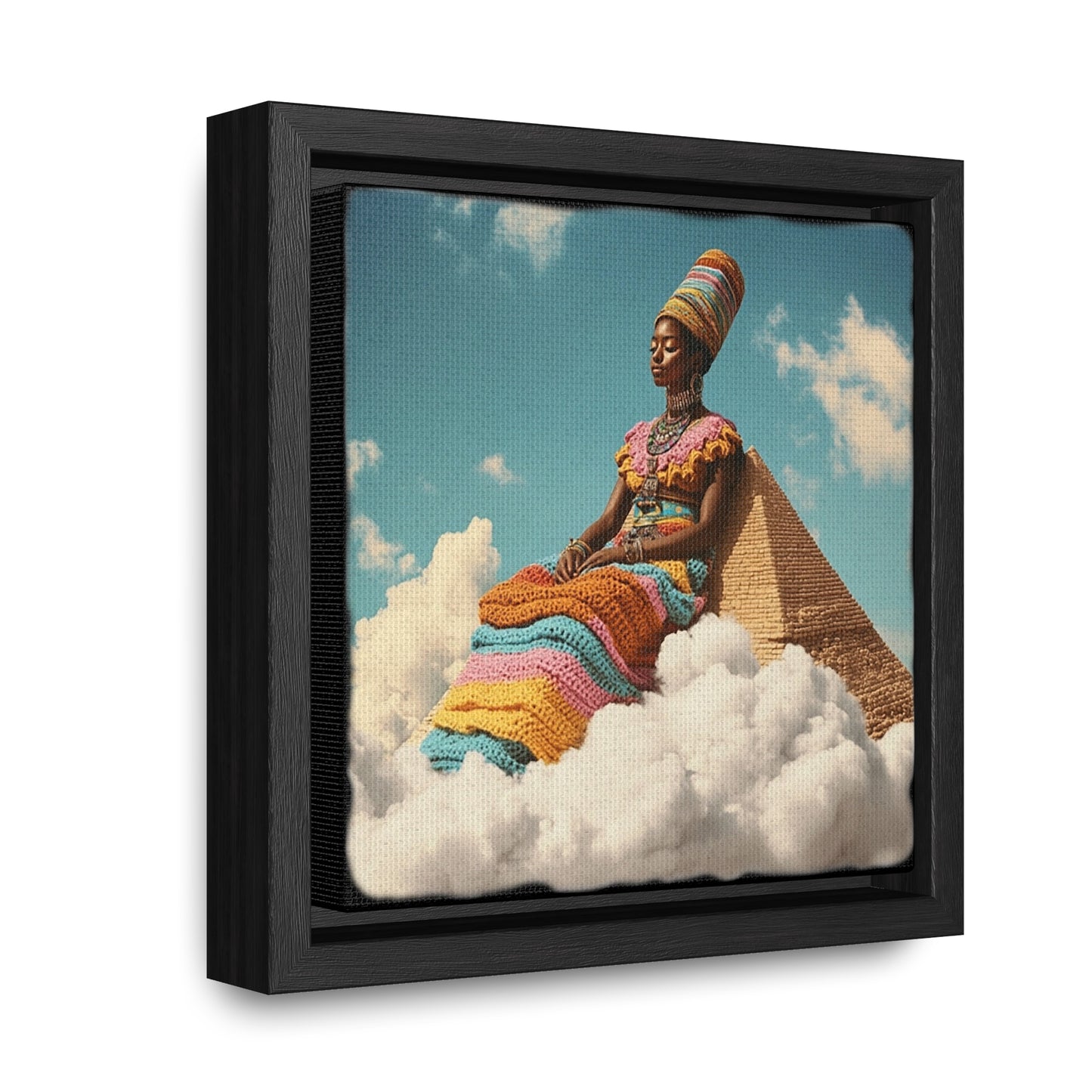 Resting Tall Aziza & Fae Gallery Canvas Wraps Square Frame