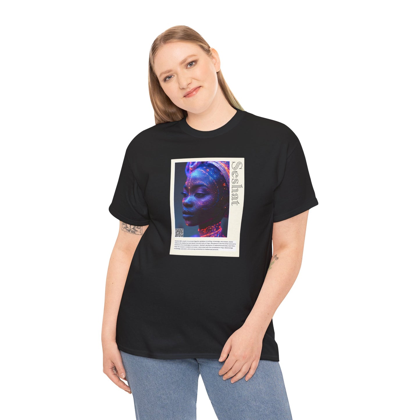 Seshat Aziza & Fae Unisex Heavy Cotton Tee