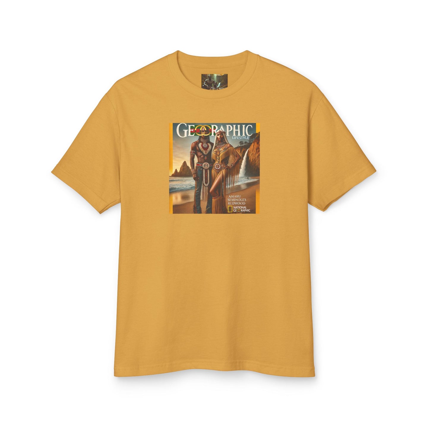 Amaru Khan Aborigine Unisex Garment-Dyed Heavyweight Cotton Tee