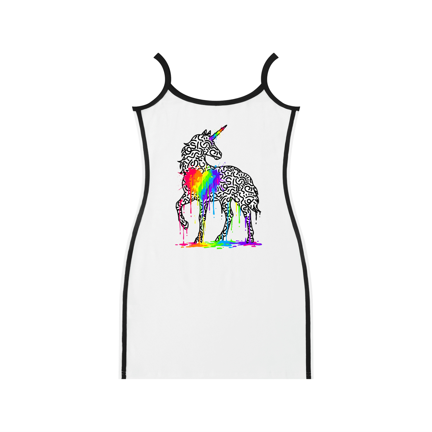 SQUIGGLE Women's Color Block Mini Dress