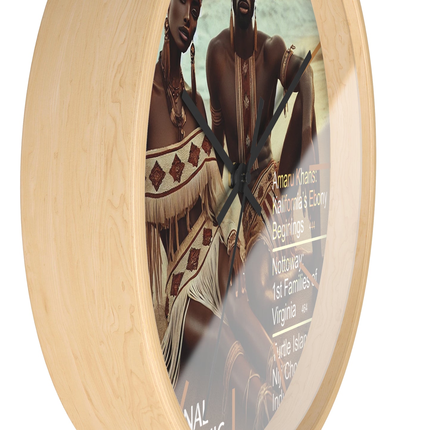 Turtle Island Amaru Khan Aborigine Wall Clock