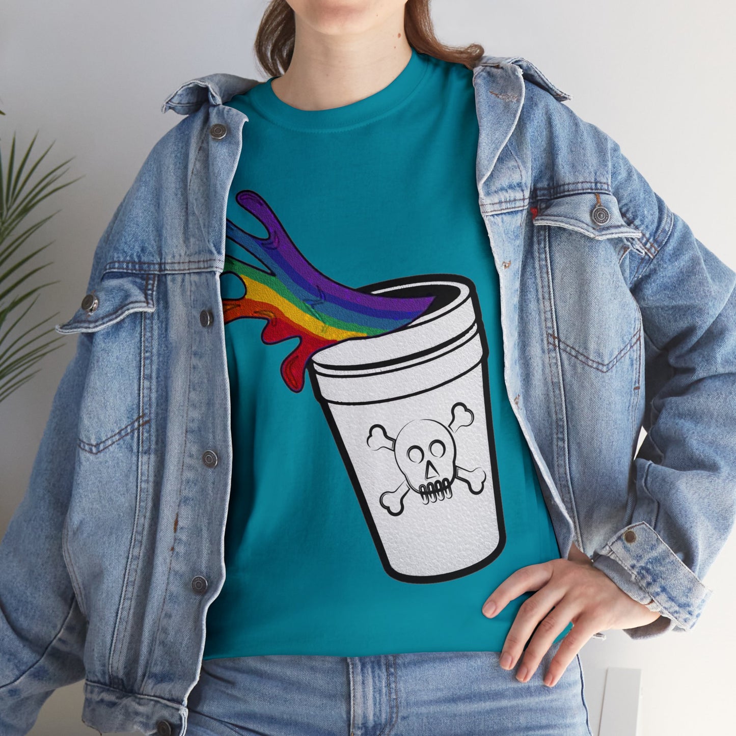 Rainbow Slushy Unisex Heavy Cotton Tee