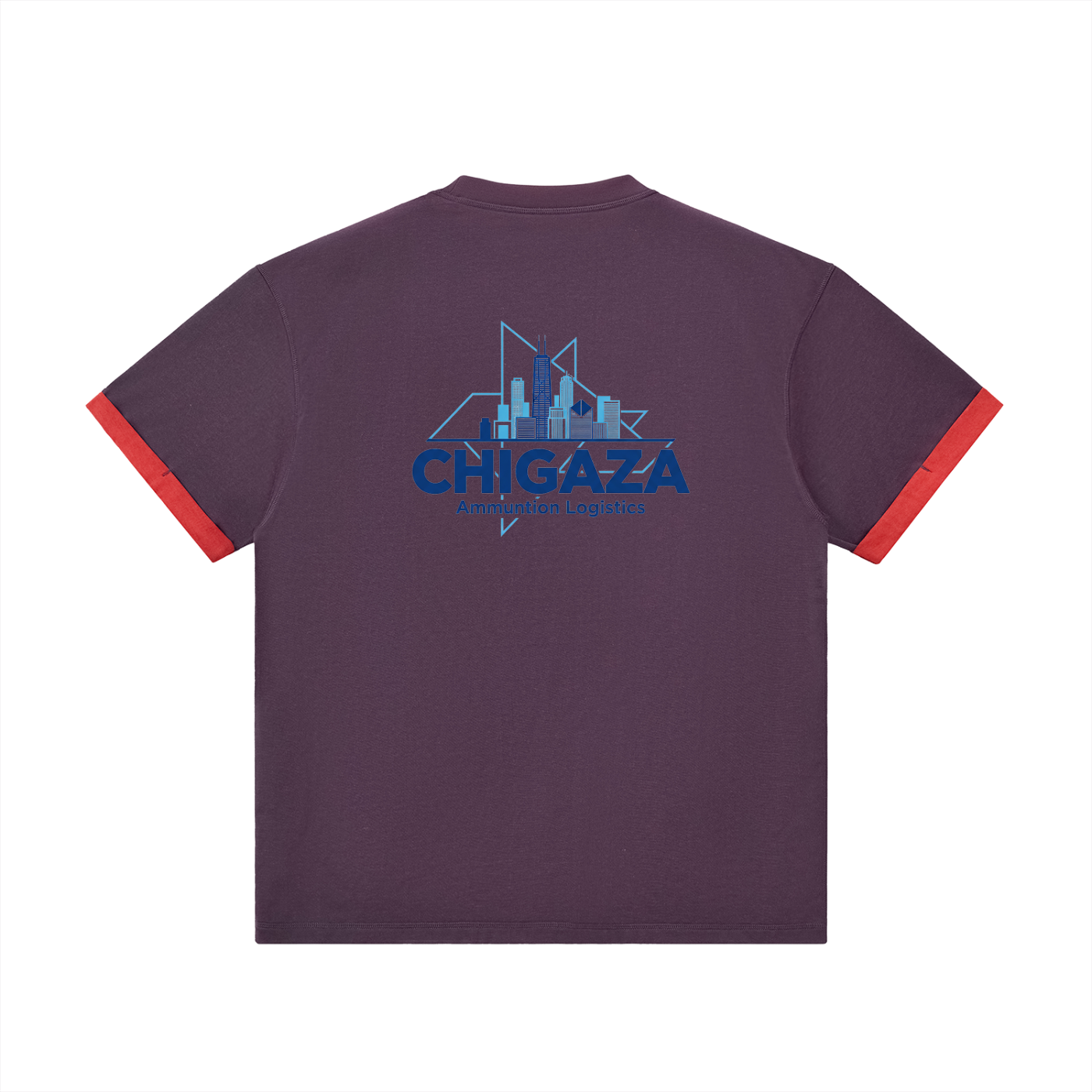 ChiGaza Chiraq Chicago Contrast Cuff Cuffed T-Shirt