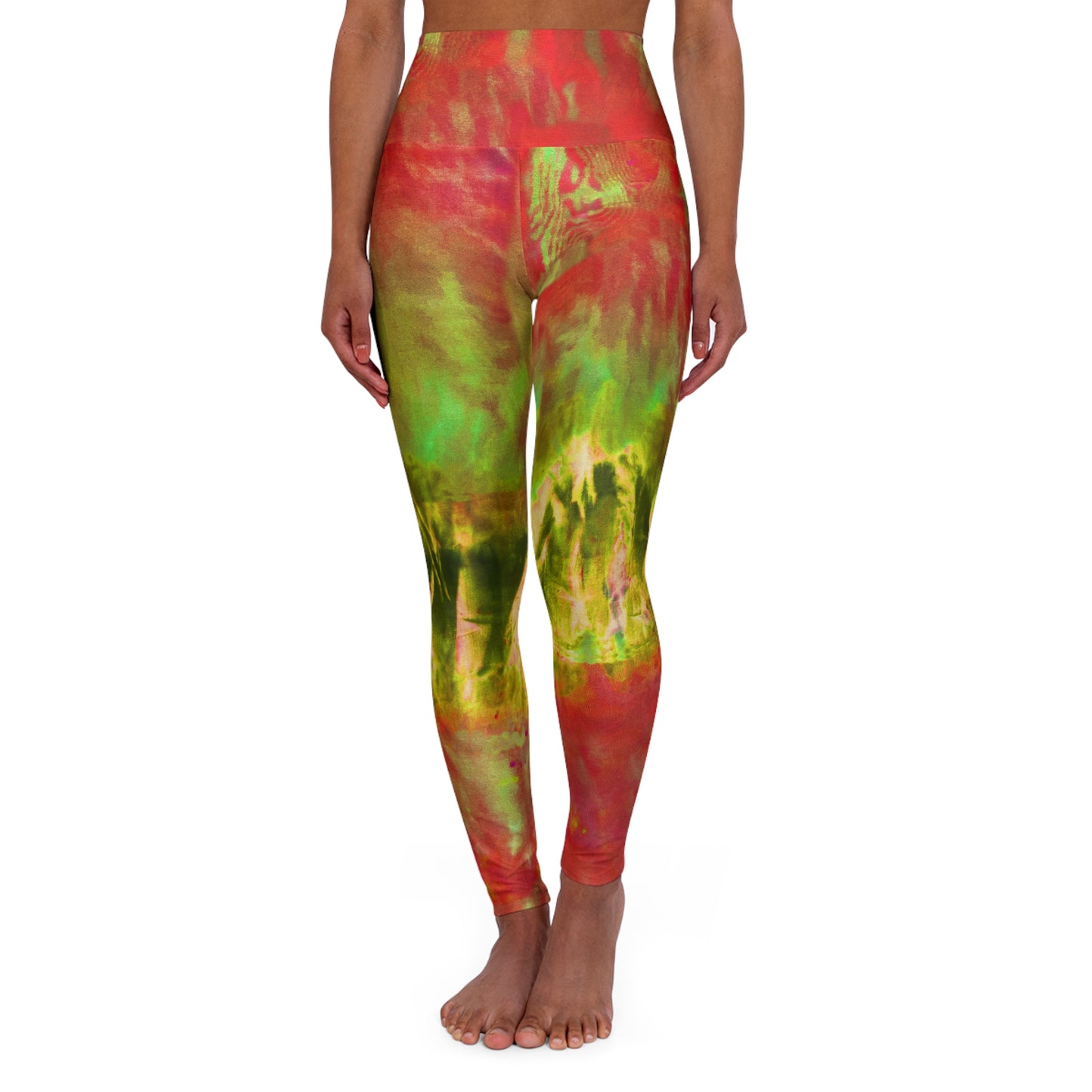 Watermelon Wet Yoga Leggings