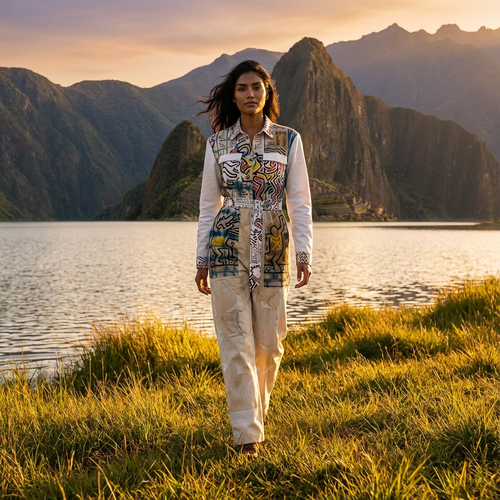 1986 Hieroglyphics Pima Cotton Jurassic Explorer Jumpsuit