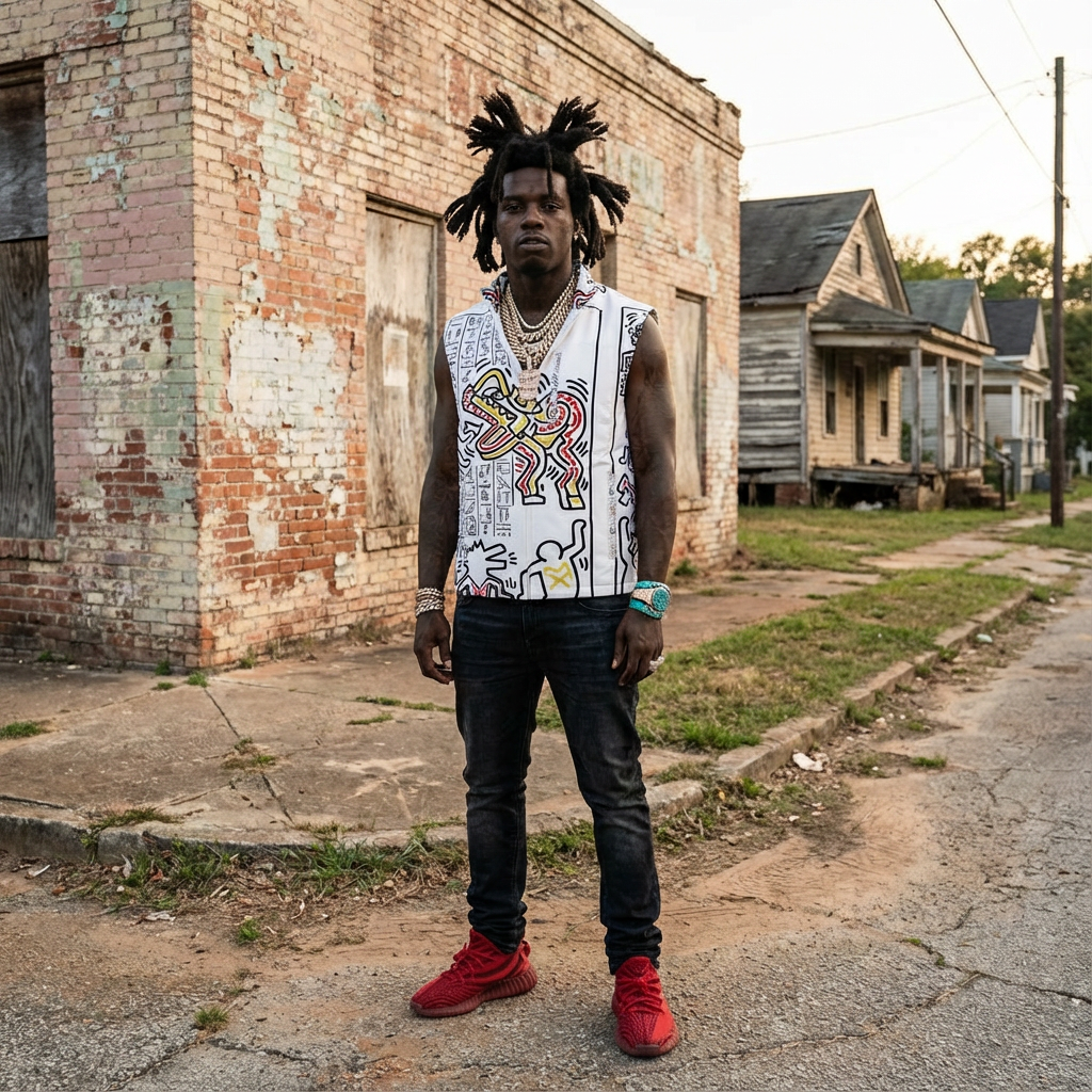 1986 Hieroglyphs Organic Stretch Cotton Vest