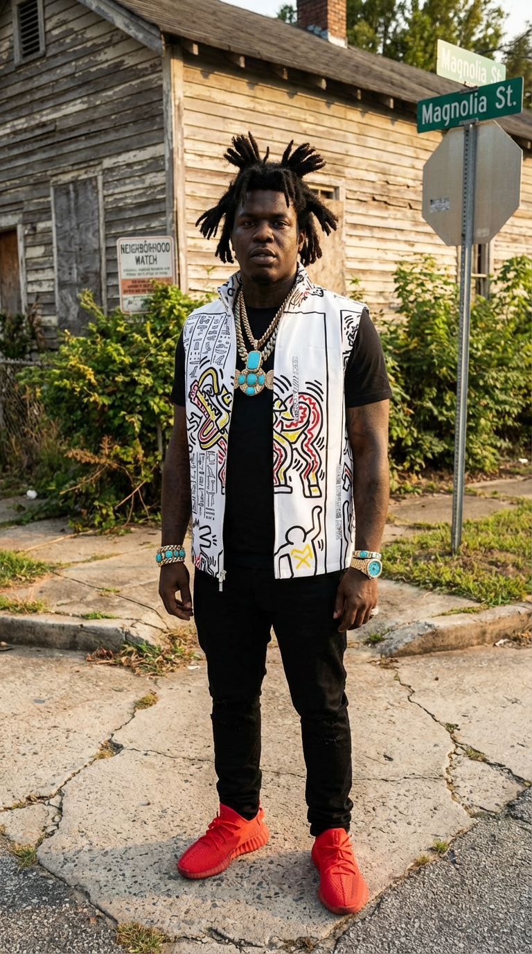 1986 Hieroglyphs Organic Stretch Cotton Vest