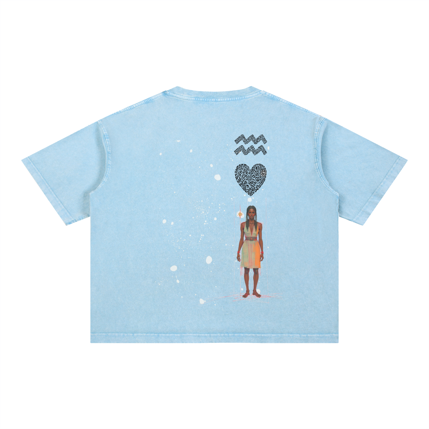 Amaru Khan Mineral Wash Boxy Cotton T-Shirt