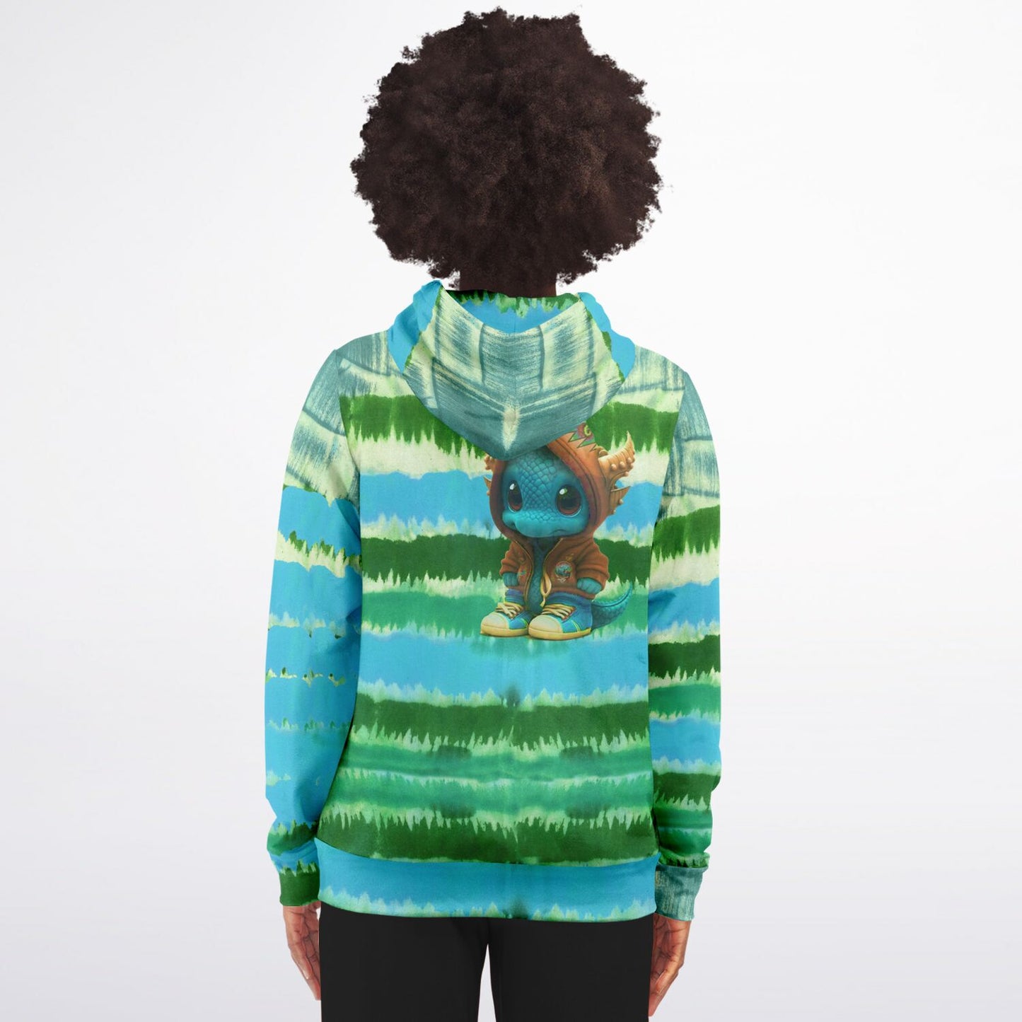 Baby Dragon Jam Aqua Zip-Hoodie