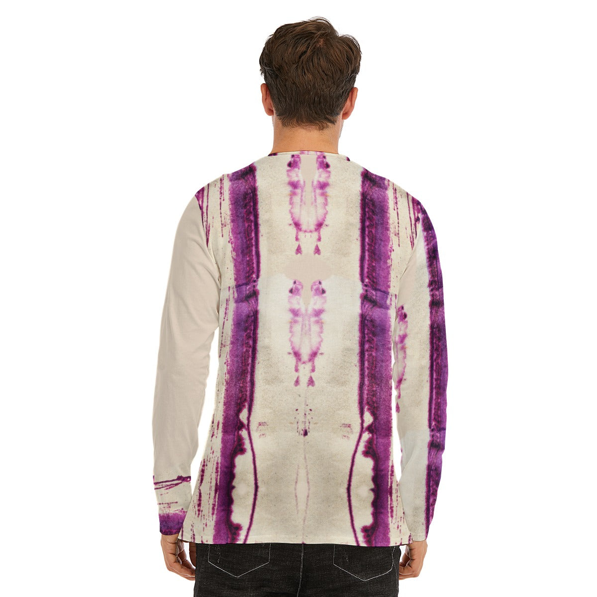 Purple Syrup Drip Long Sleeve T-Shirt Cotton