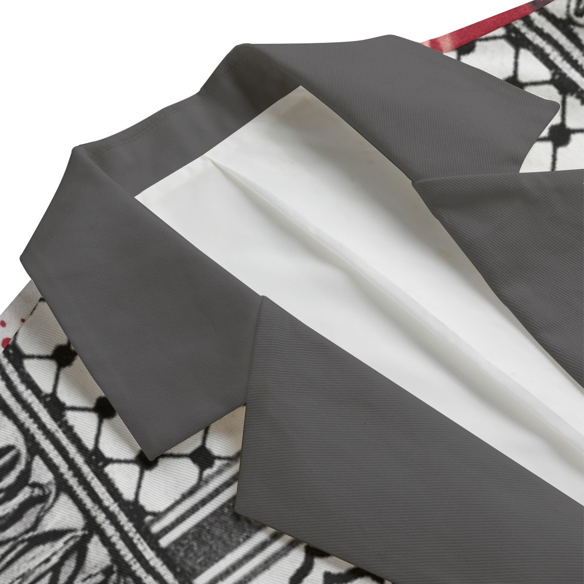 Kufiya Keffiyeh Splash Cotton Blazer Jacket