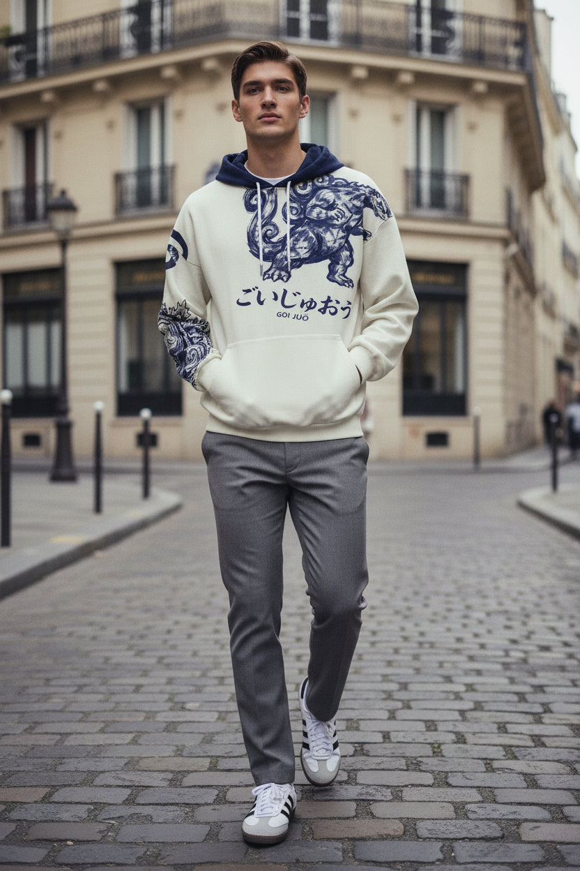 ごい じゅおう (goi jūō) The Beast King Unisex Pullover Cotton Hoodie