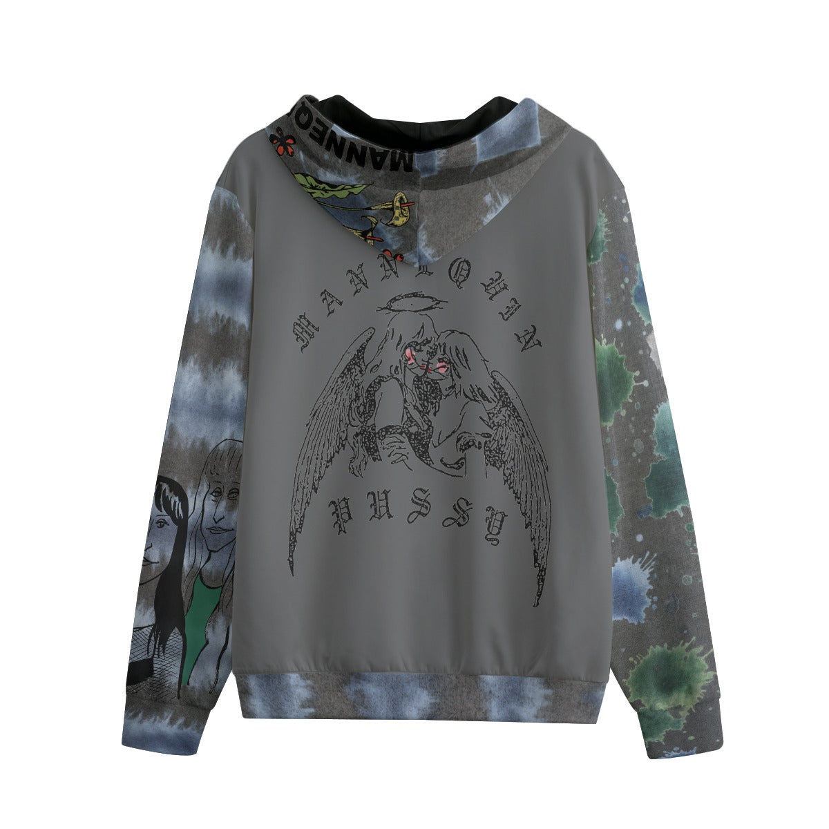 Mannequin Pussy Unisex Zip-Up Cotton Hoodie