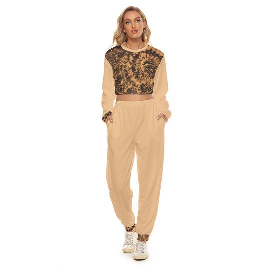 Mandala Splash Women's Crop Sweatsuit