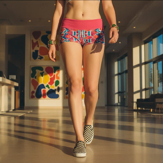 Ancestral Weave Women's Yoga Shorts