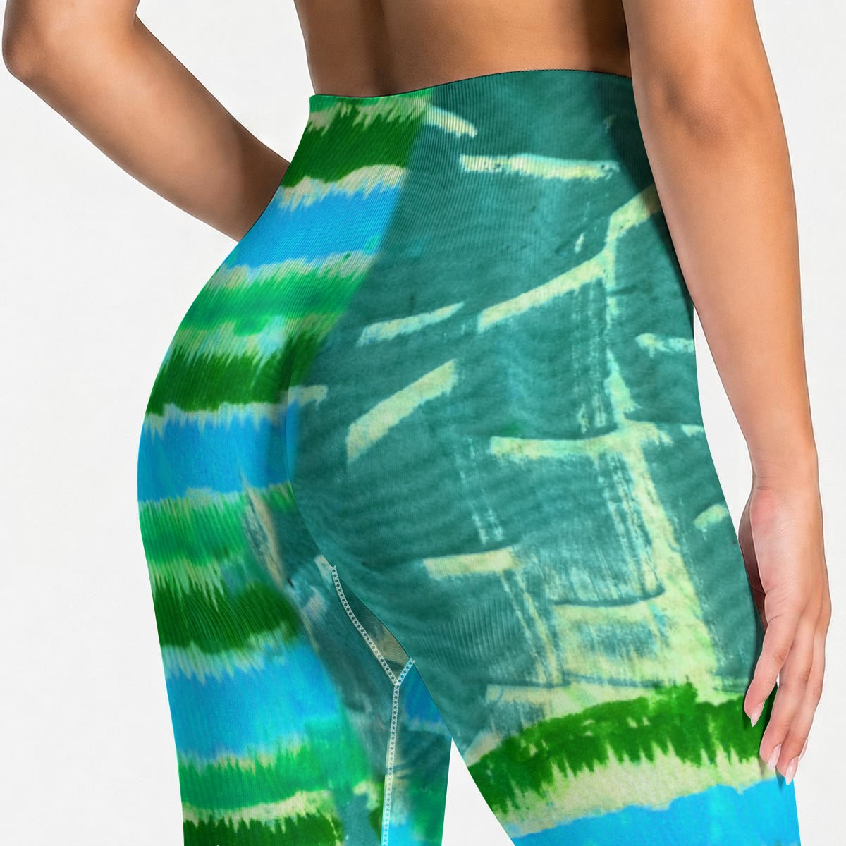 Queen Turquois Women's Seamless High Waisted Butt-Lifting Leggings