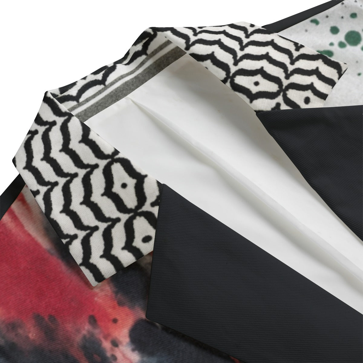 Kufiya Keffiyeh Mural Cotton Blazer Jacket