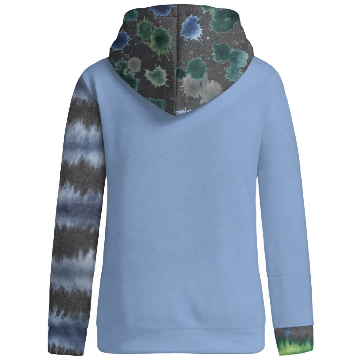 Shibori Luck Women's Patchwork Hoodie