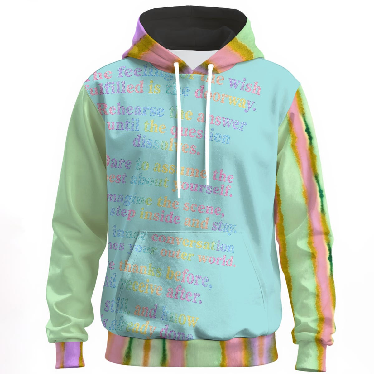 Live in the Feeling of Abundance Cotton Unisex Pullover Hoodie