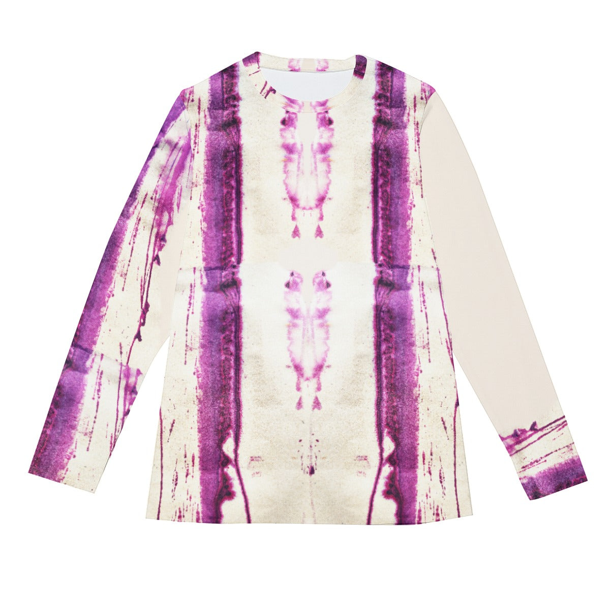 Purple Syrup Drip Long Sleeve T-Shirt Cotton