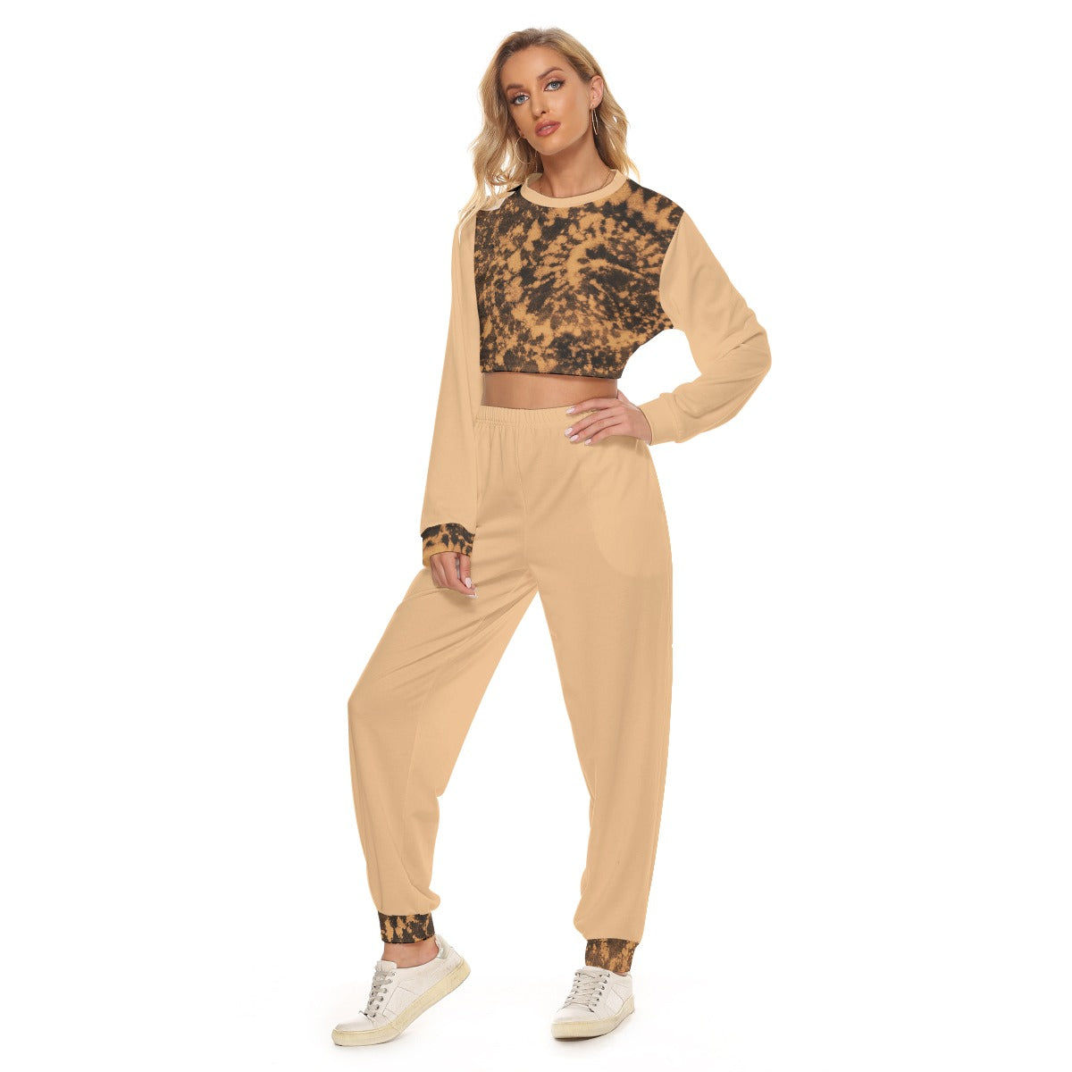 Mandala Splash Women's Crop Sweatsuit