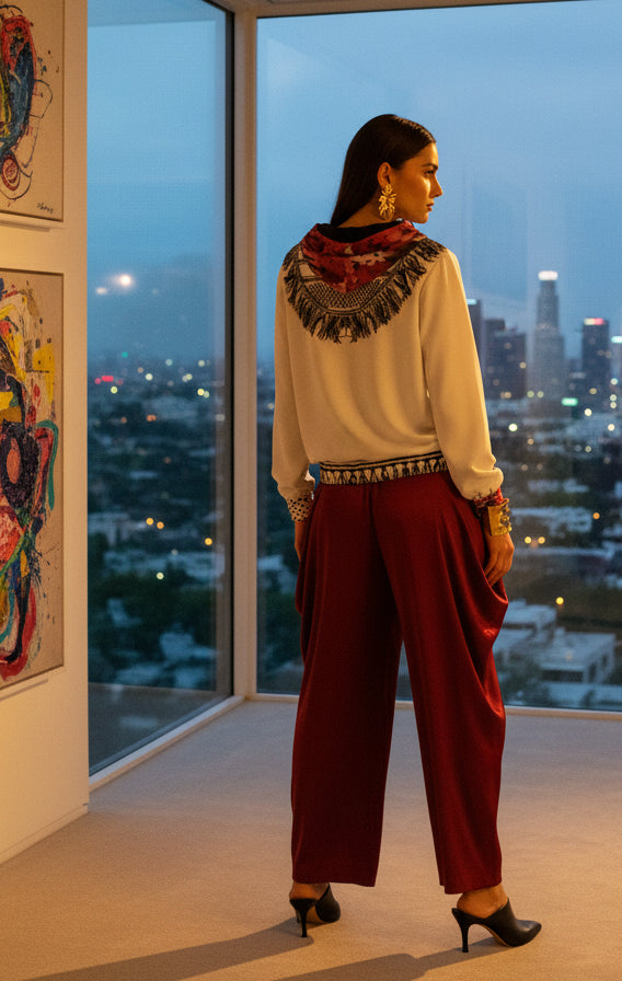 Kufiya Keffiyeh Hoodie Splash Unisex Cotton Zip Hoodie