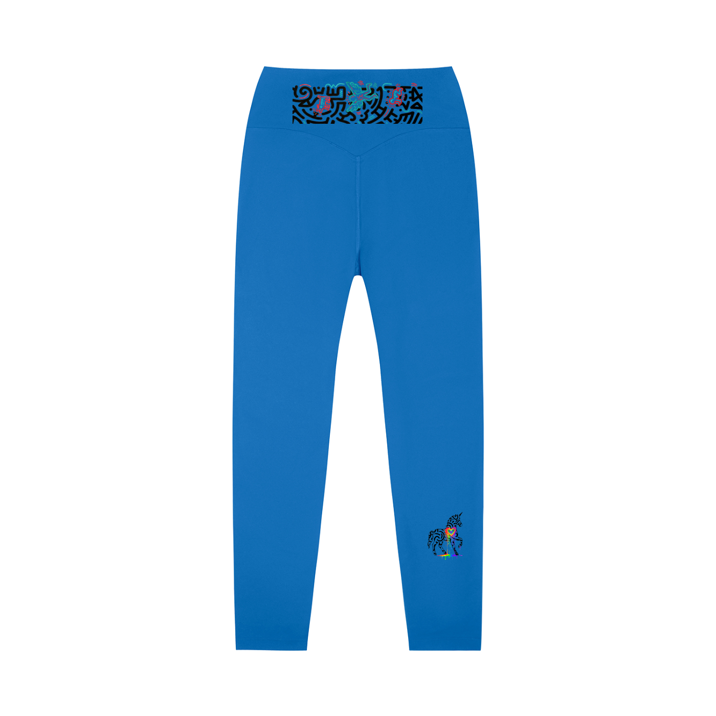 SQUIGGLE High-Waisted Yoga Leggings