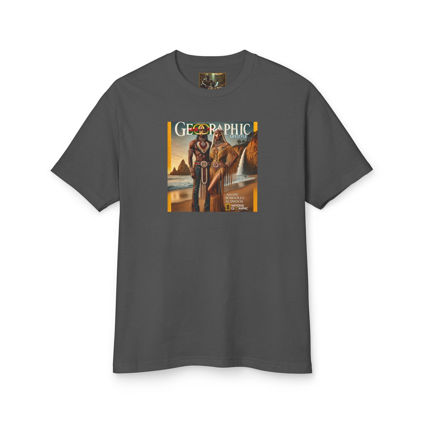 Amaru Khan Aborigine Unisex Garment-Dyed Heavyweight Cotton Tee