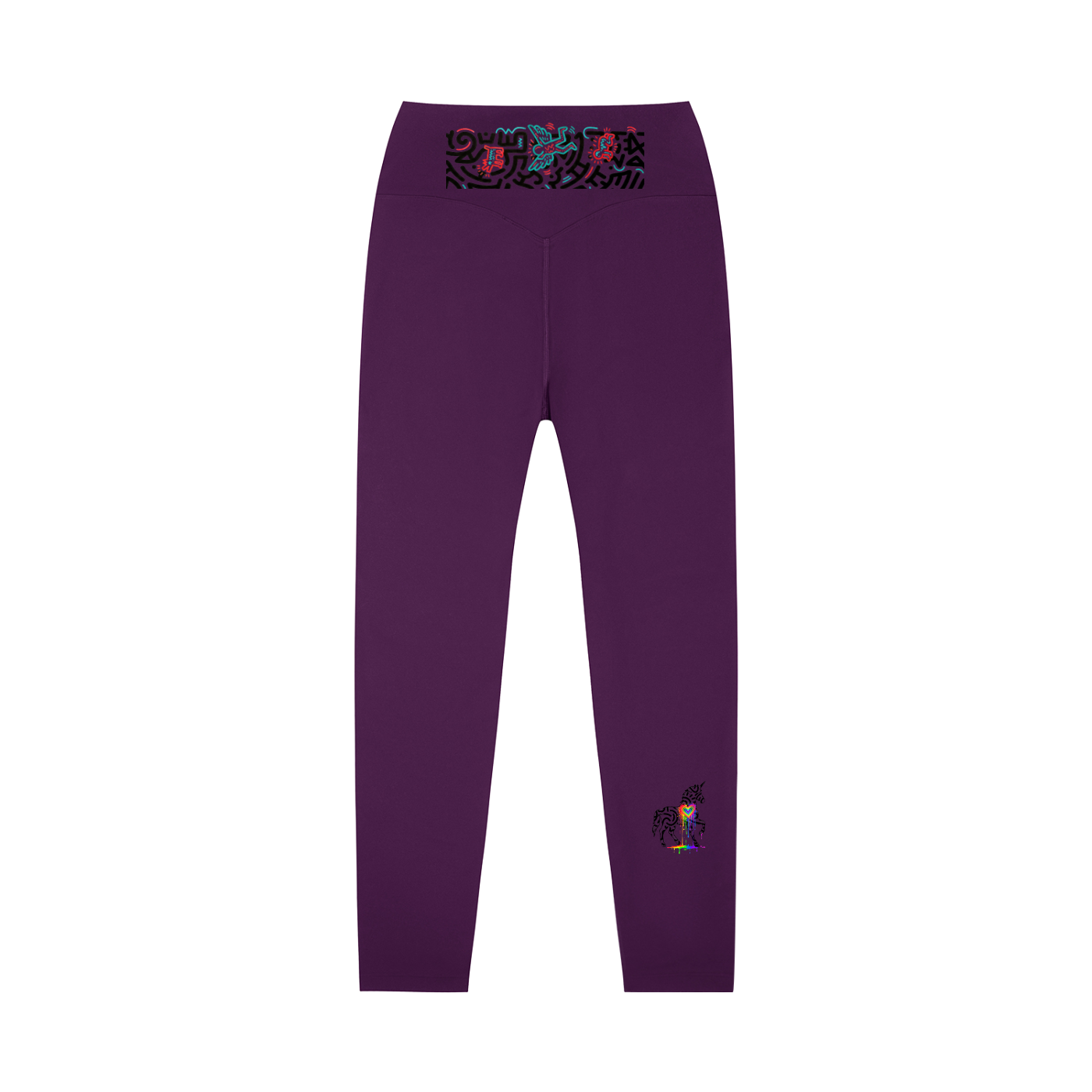 SQUIGGLE High-Waisted Yoga Leggings