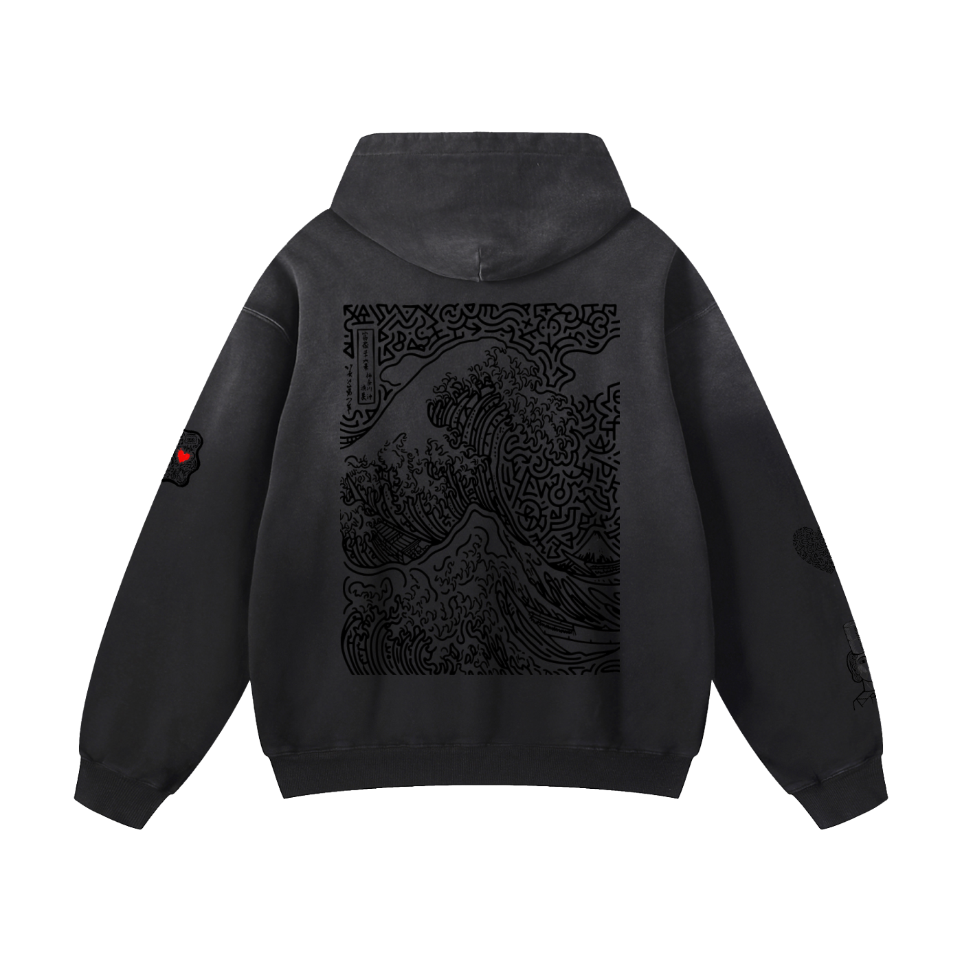 SQUIG Heavyweight Sunfade Oversized Hoodie
