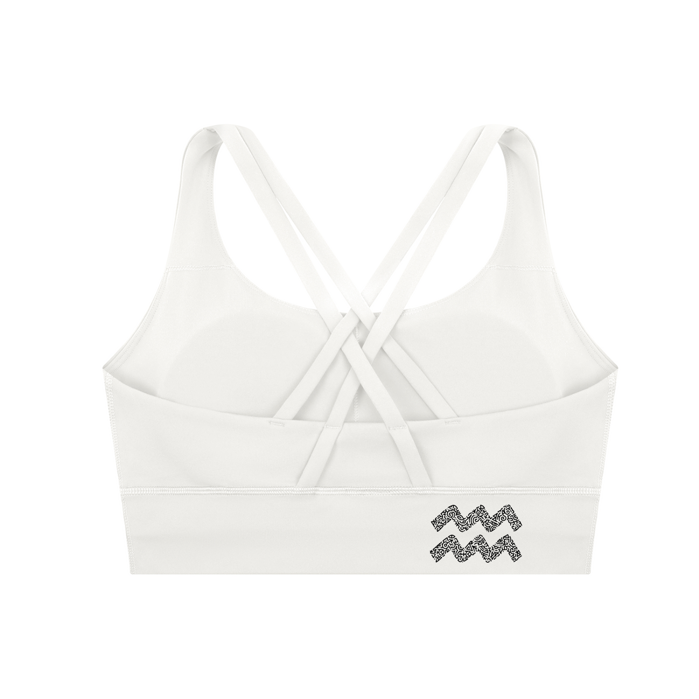 SQUIGGLE Strappy Criss-Cross Sports Bra