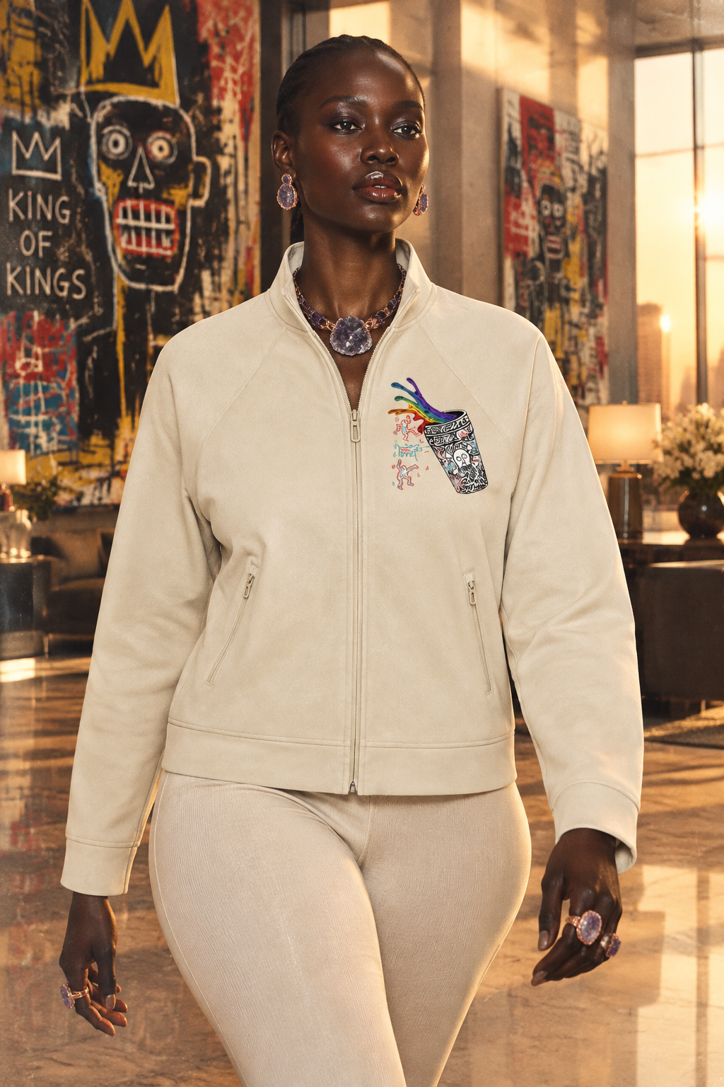 Its LiT! Foam Cup Hero Unisex Stand Collar Jacket