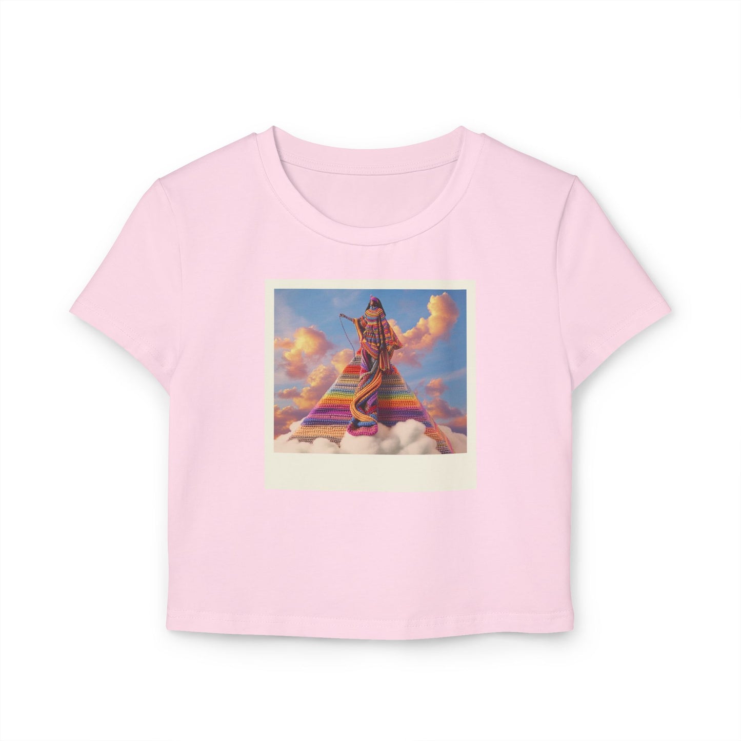 Nubian Kemet Polaroid Queen Women's Crop T-Shirt