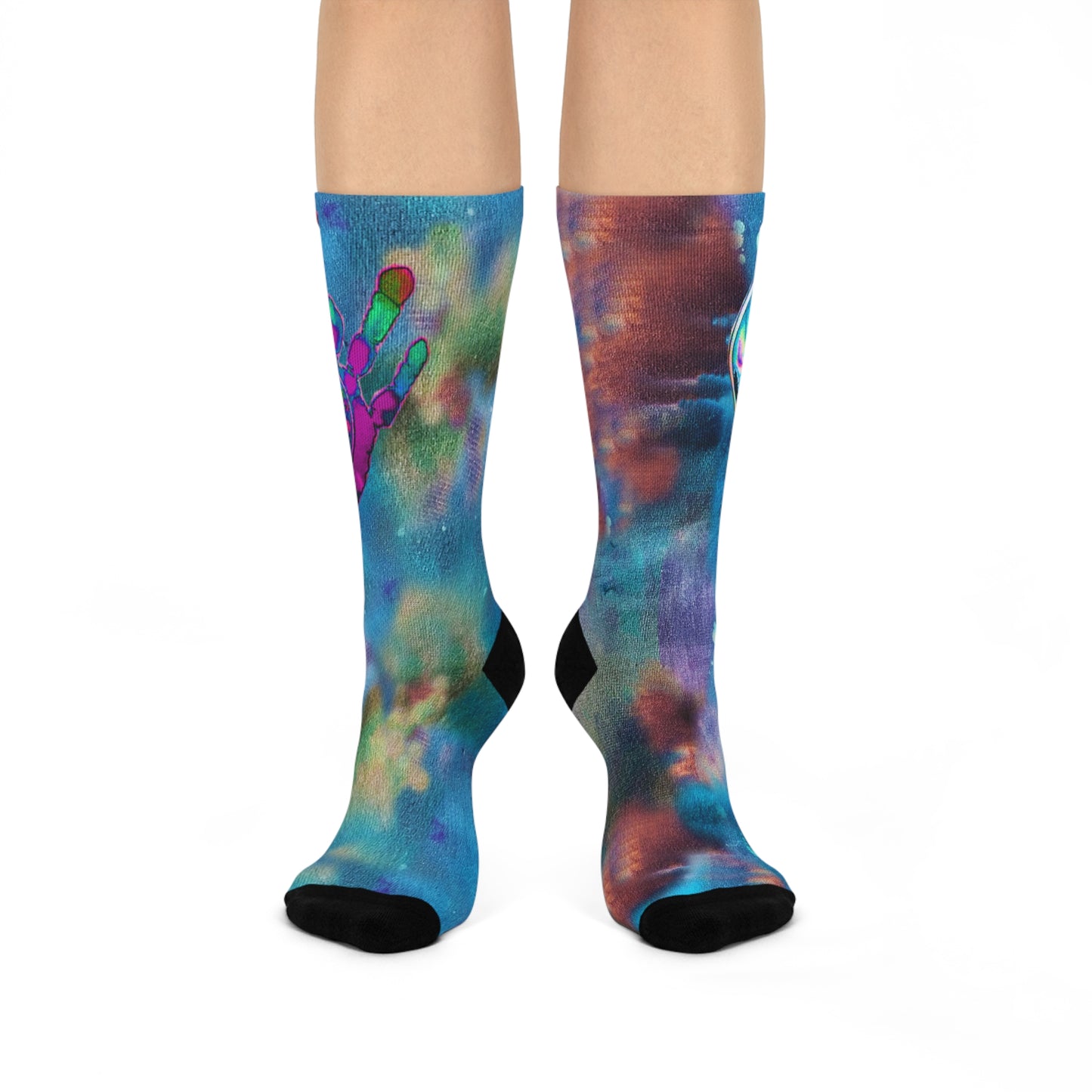 Aroura Borealis Skull Premium Socks