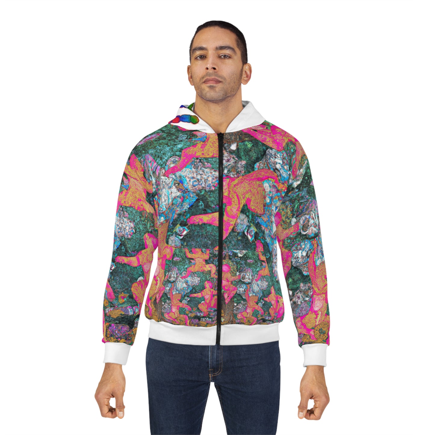 Cezanne Paints Bears Unisex Zip Hoodie