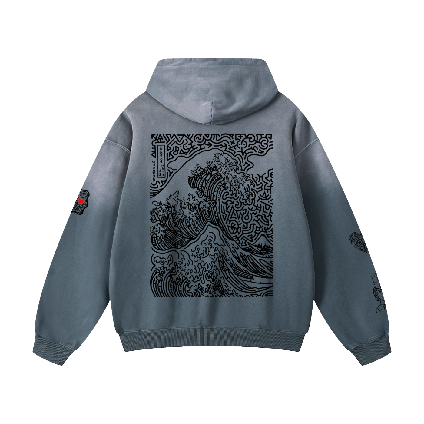 SQUIG Heavyweight Sunfade Oversized Hoodie