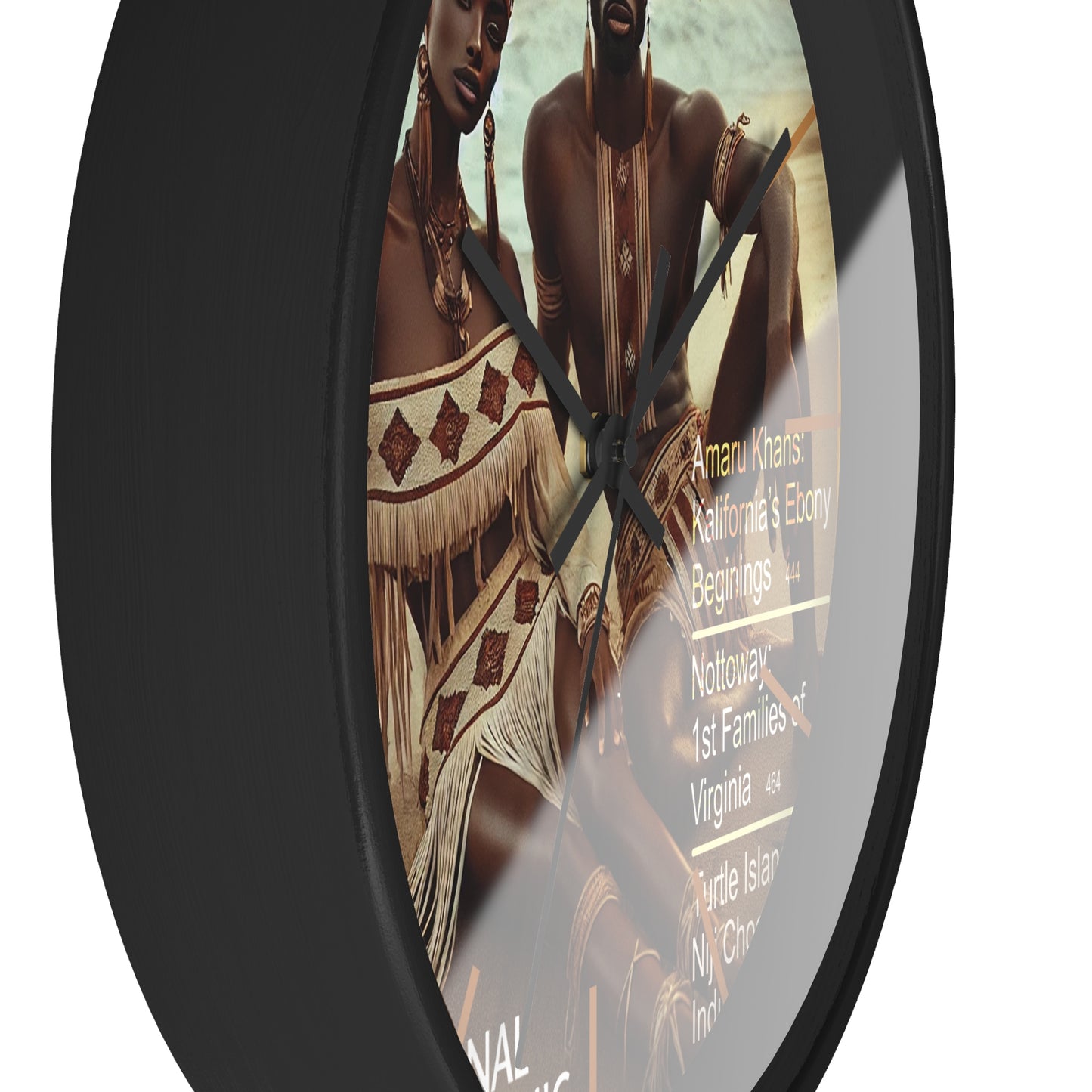 Turtle Island Amaru Khan Aborigine Wall Clock