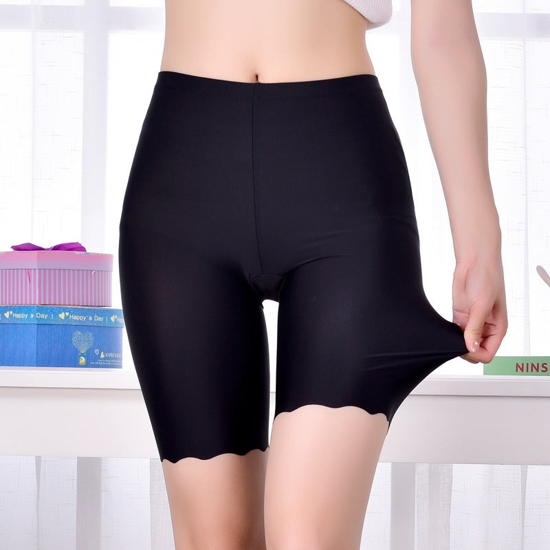 Curvy High Waist Silk Seamless Shorts