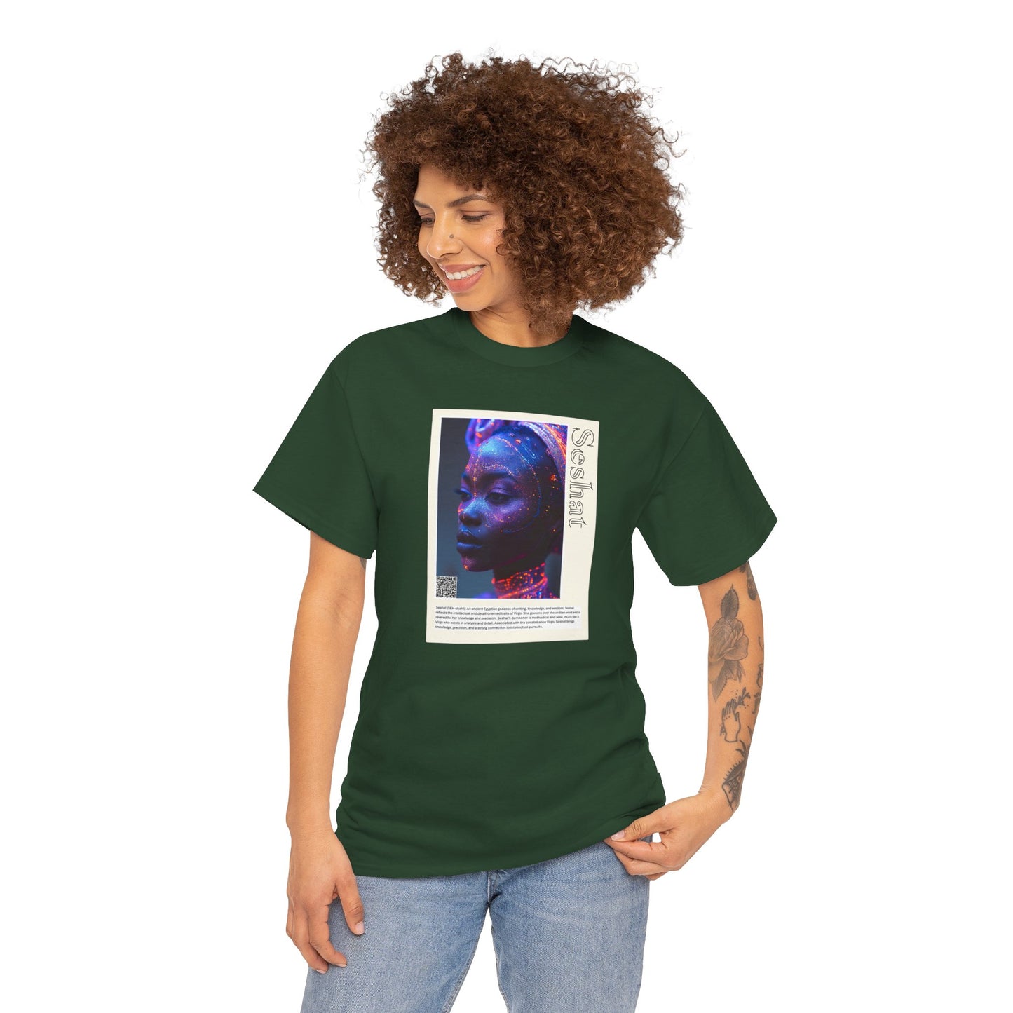 Seshat Aziza & Fae Unisex Heavy Cotton Tee