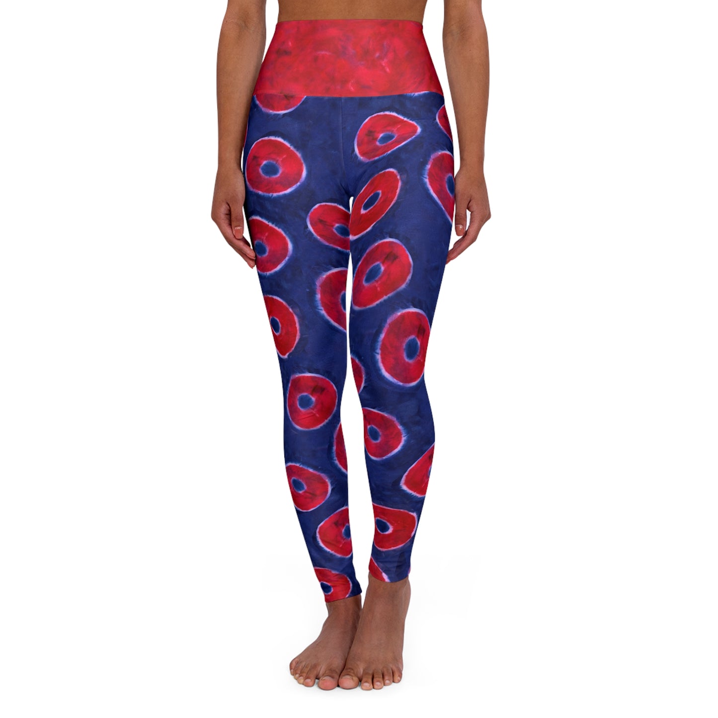 Phisherman Phish Donuts High Waisted Leggings