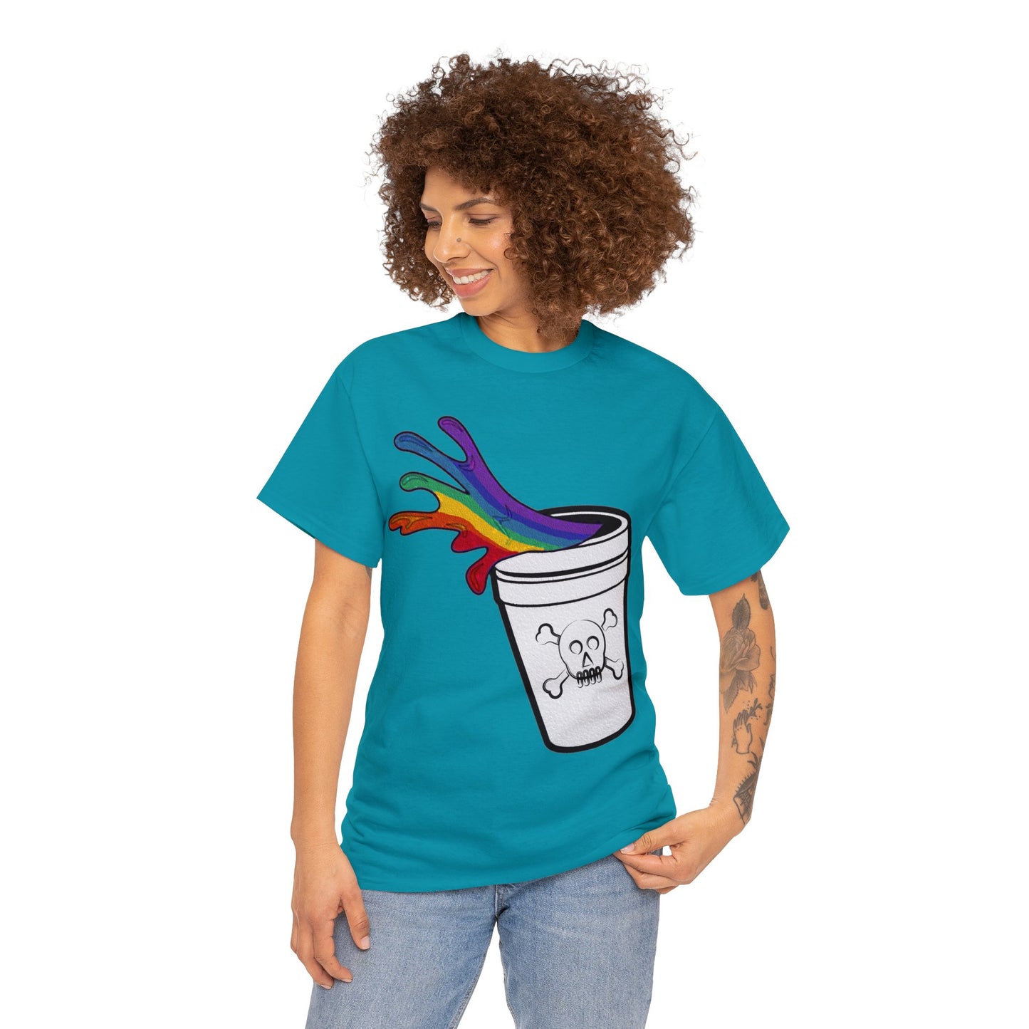 Rainbow Slushy Unisex Heavy Cotton Tee