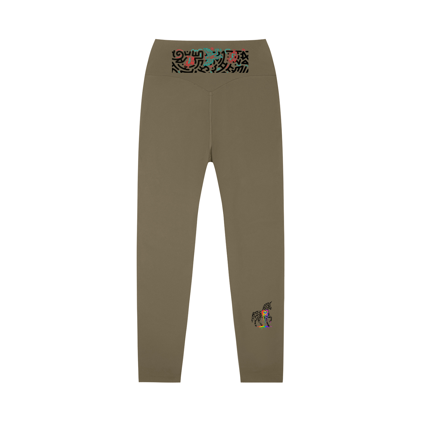 SQUIGGLE High-Waisted Yoga Leggings