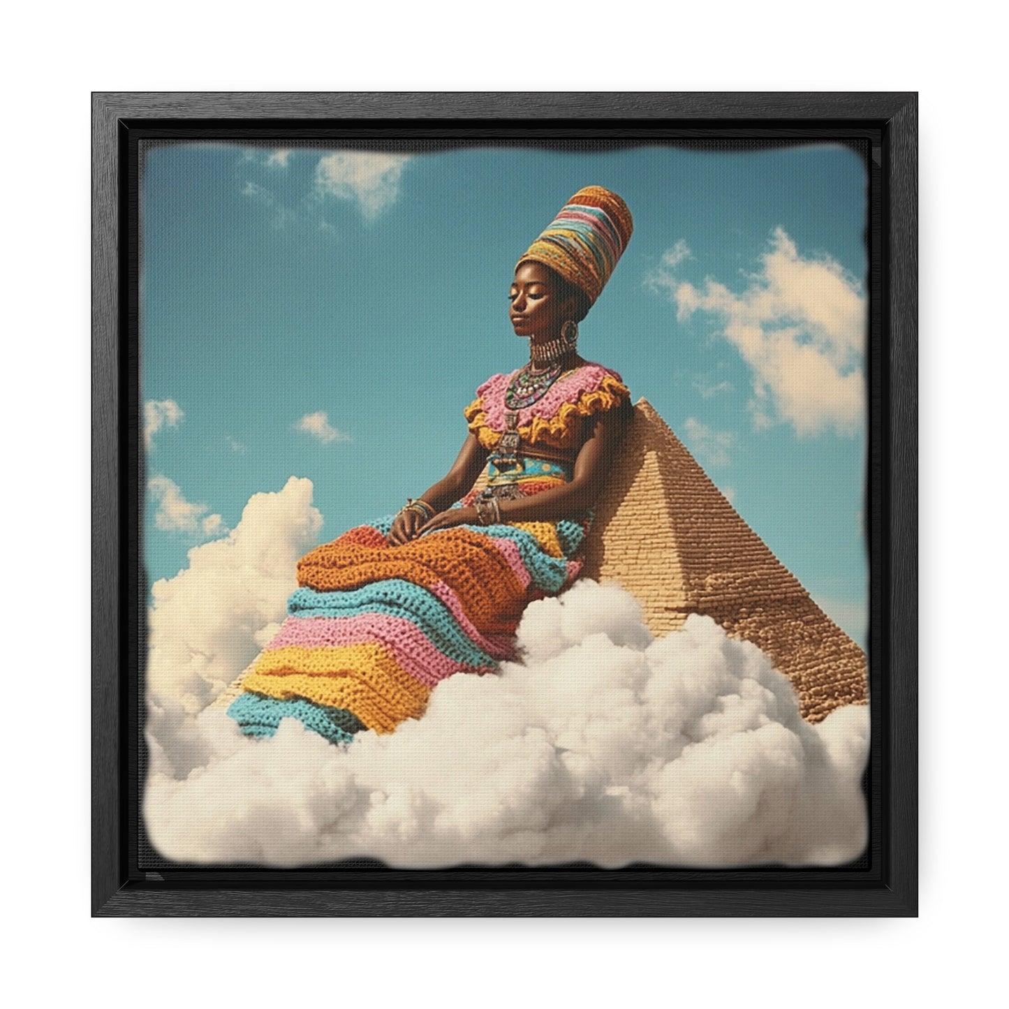 Resting Tall Aziza & Fae Gallery Canvas Wraps Square Frame