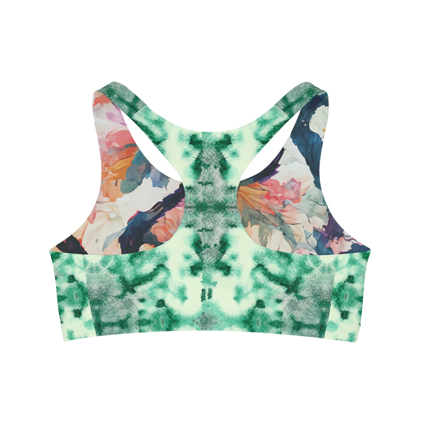 Shibori Lime Sherbert Seamless Sports Bra