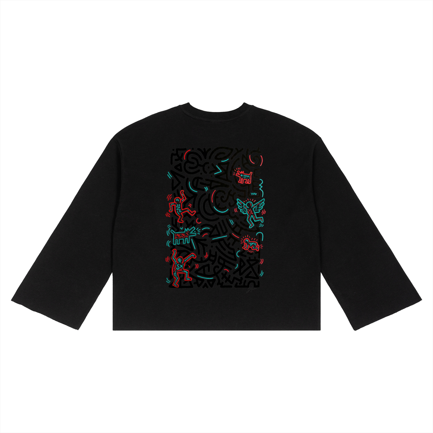 I Am the Way SQUIGGLE Unisex Waffle Raw Edge T-Shirt