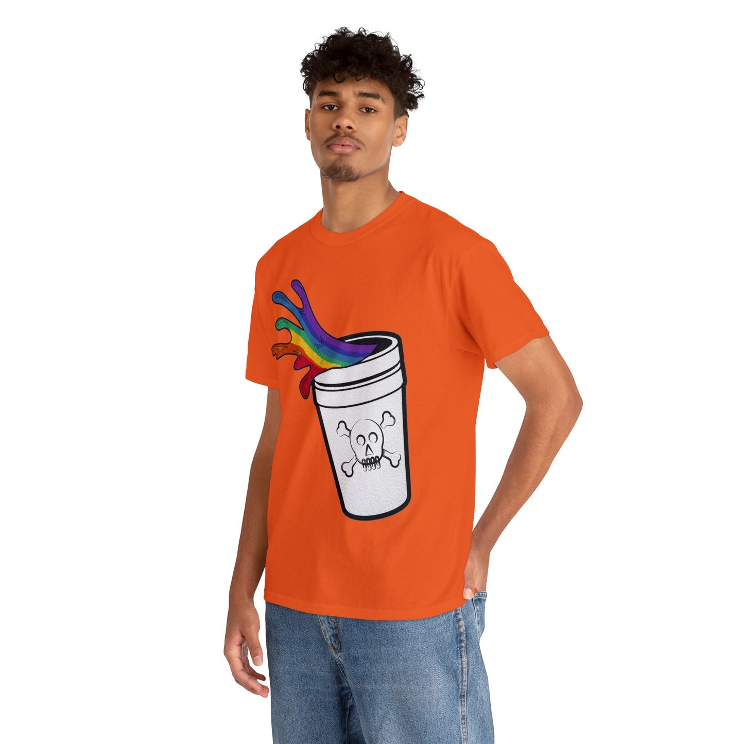 Rainbow Slushy Unisex Heavy Cotton Tee