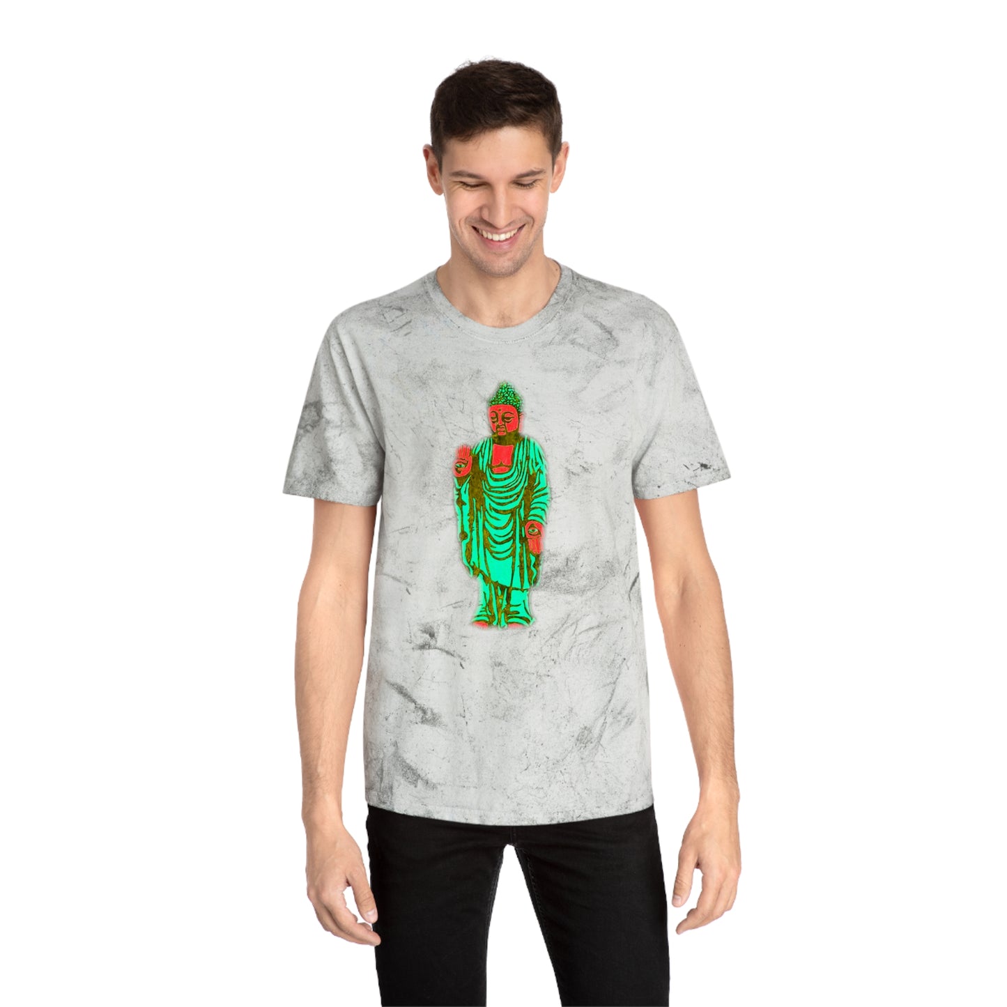 Grand Honor Buddha Watermelon Industrial Dye Premium T-Shirt
