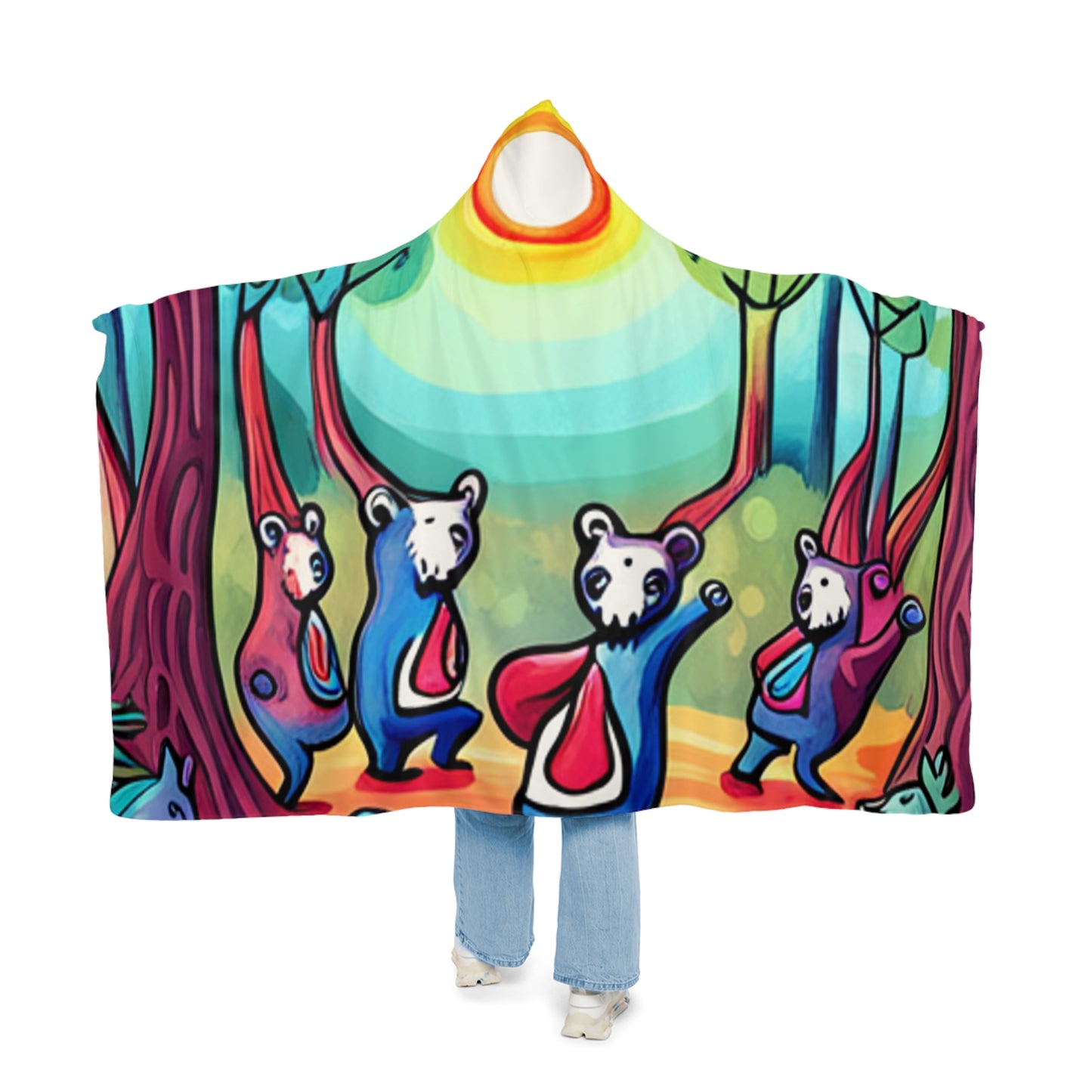 Day Tripping Bears Snuggle Blanket