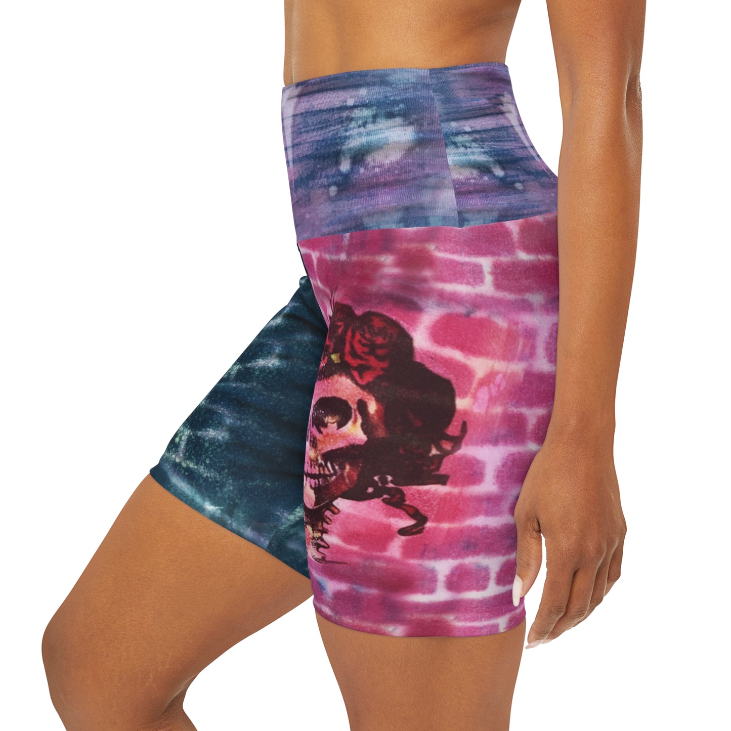 Scarlet Begonia Yoga Shorts